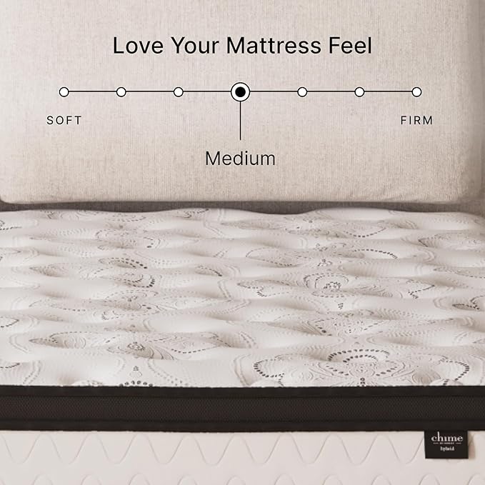 Ashley Chime Twin Mattress Hybrid 12 Inch Firm Memory Foam for Pressure Relief, Mattress In a Box with Cooling Gel, Fiberglass Free