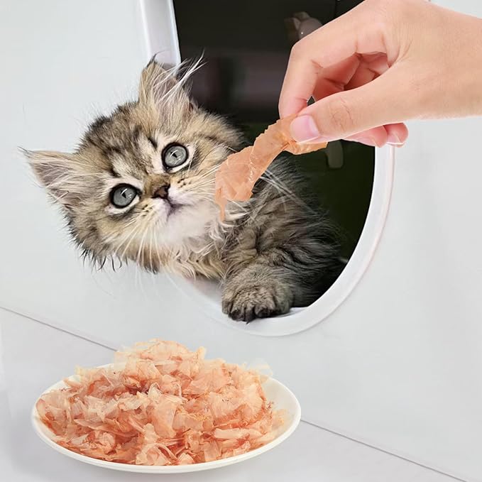 Purrfectpaws Premium Dried Bonito Flakes: Delicious Treats for Dogs & Cats - All-Natural and High in Protein - 1.4oz Bag-Mewly Pet