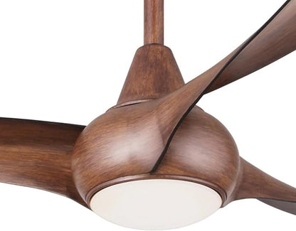 Minka-Aire F844-DK Light Wave 52" Ceiling Fan with LED Light and Remote, Distressed Koa
