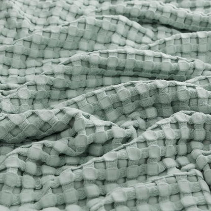 Bedsure Cooling Cotton Waffle Full Size Blanket - Lightweight Breathable Blanket of Rayon Derived from Bamboo for Hot Sleepers, Luxury Throws for Bed, Couch and Sofa, Mint Green, 80x90 Inches