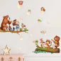 Cute Animal Wall Stickers Decals Kid Room Nursery Baby Bedroom Décor (Girl Blowing Bubbles)