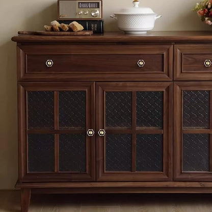 6-Pack Brass Base Crystal Drawer Knobs,Glass Crystal Gold Cabinet Knobs,1-5/16-Inch Hexagon,Kitchen Hardware Pulls, Modern Bathroom Hardware knob