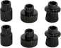 Vixdonos Taper Glass Candlestick Holders Tealight Candle Holders for Table Centerpieces, Wedding Decor and Dinner Party (6 Pcs, Black)