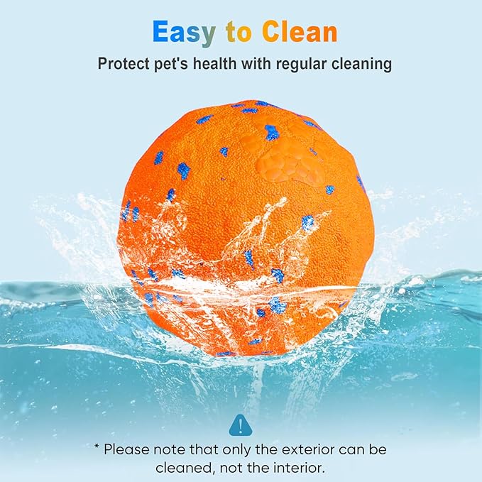 Interactive Dog Toys Ball, Automatic Moving, Bouncing Chew Toys, E-TPU Material, Suitable for Large and Medium-Sized Dogs, Used for Boredom Relief and Daily Training, USB Rechargeable-Mewly Pet