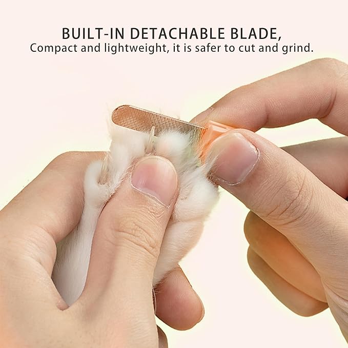 Cactus Shaped Cat Nail Clippers - Durable, Ergonomic Pet Grooming Tool for Cats & Kittens - Safe, Sharp, and Comfortable Claw Trimmer(Orange)-Mewly Pet