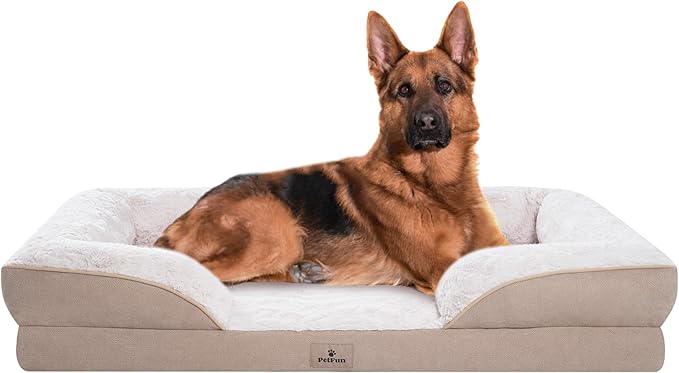 Orthopedic Dog Bed for Extra Large Dogs - XL Plus Waterproof Dog Sofa Beds, Supportive Foam Pet Couch Bed with Removable Washable Cover, Waterproof Lining and Nonskid Bottom-Mewly Pet