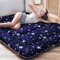 MAXYOYO Navy Starry Sky Japanese Futon Mattress, Tatami Mat Portable Camping Mattress, Kids Sleeping Pad, Foldable Roll Up Floor Lounger Couch Bed, Twin Size with Cover
