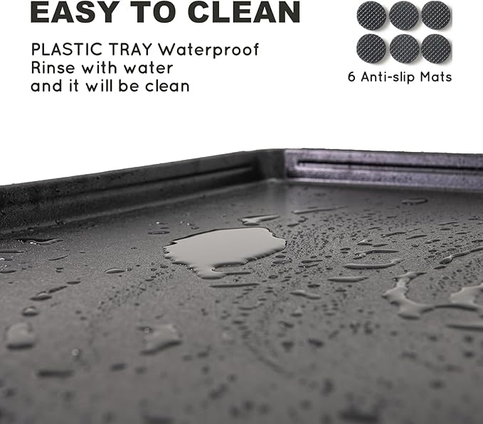 HQ4us Dog Pee Pad Holder Tray with Grate 45”×34”, Large Dog Litter Box Toilet, Puppy Pee Pad Holder, Less Mess, Dog Potty Indoor Outdoor for Balcony-Mewly Pet