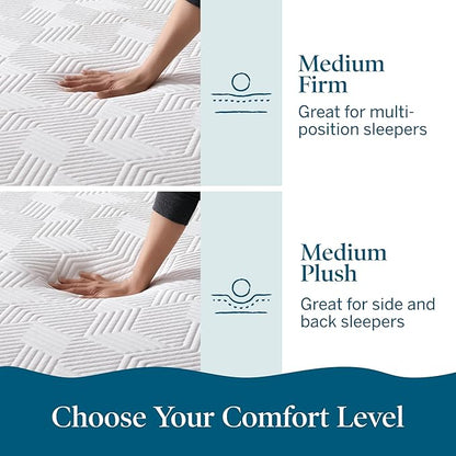 Lucid 8 Inch Memory Foam Mattress - Medium Firm Feel - Infused with Refreshing Bamboo Charcoal and Cooling Gel - Bed in a Box - Temperature Regulating - Pressure Relief - Breathable - Full Size