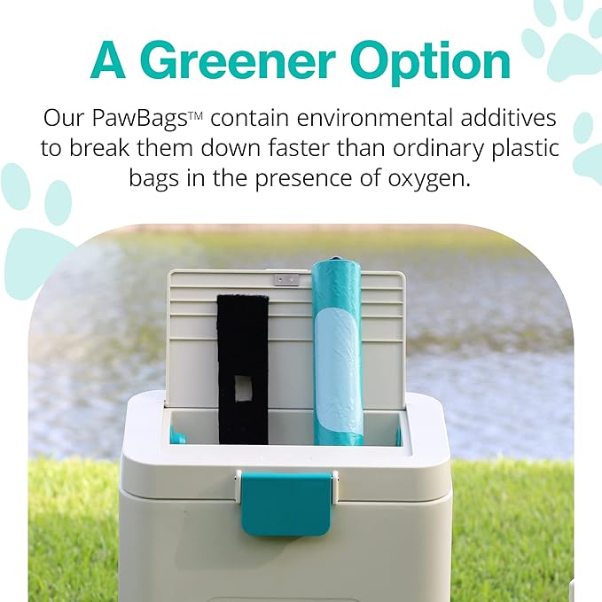 PawPail Dog Poop Bags with Activated Carbon Filter - Standard Roll | 1 Roll of 200 Pet Waste Bags-Mewly Pet