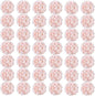 Auihiay 64pcs Hydrangea Artificial Flowers, Silk Hydrangea Heads with Stems, Pink Hydrangea Flowers for DIY Wedding Centerpiece Baby Shower Home Party Decor (Pink)