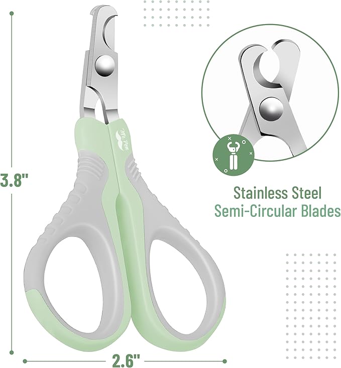 Mr. Pen- Cat Nail Clipper, Pastel Green, Cat Nail Trimmer, Cat Nail Clippers, Cat Claw Clippers, Cat Clippers for Nails, Pet Nail Clippers, Kitten Nail Clipper, Small Dog Nail Clipper Cat Claw Trimmer-Mewly Pet