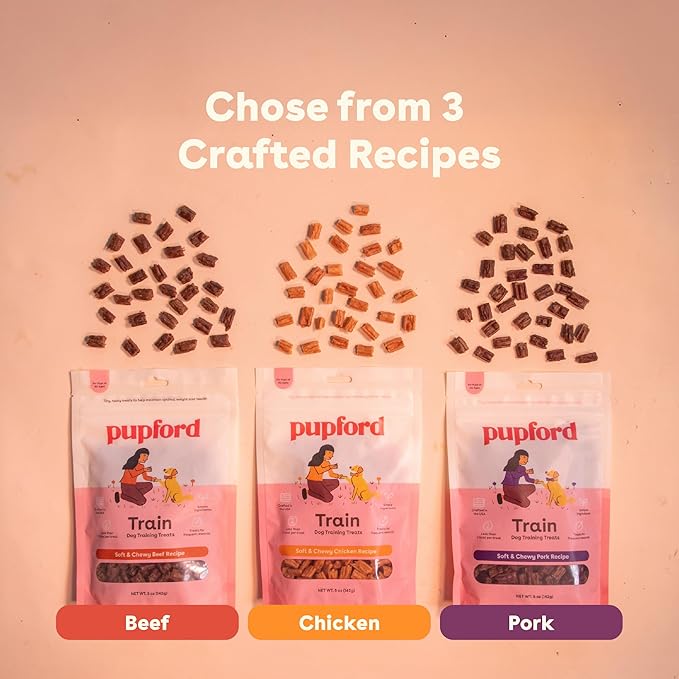 Pupford Soft & Chewy Training Treats for Dogs & Puppies (Beef, 5 oz)-Mewly Pet