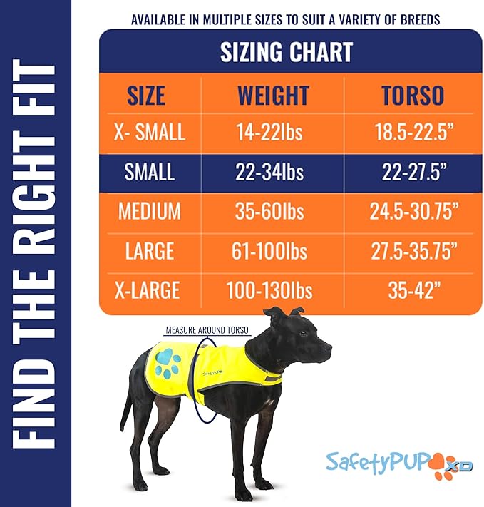 Dog Reflective Vest – Hi-Vis Fluorescent Visibility That Helps to Safeguard Your Pet On/Off Leash in Urban & Rural Areas (Yellow, Small)-Mewly Pet