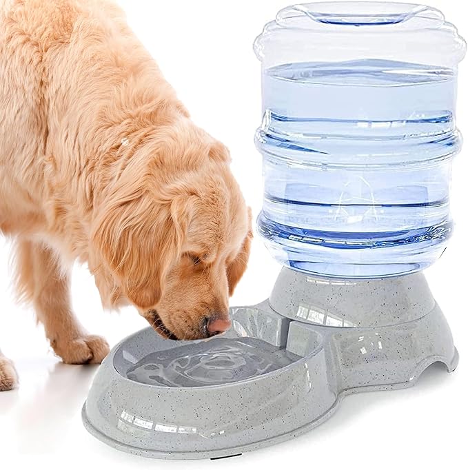 Dog Water Bowl Dispenser,3 Gallon/ 11L Pet Water Dispenser Station for Large Dogs and Cats,Gravity Automatic Feeder,Large Size Dog Drinking Fountain-Mewly Pet