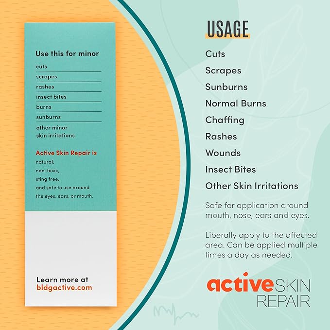 Active Skin Repair First Aid Healing Skin Spray - Natural & Non-Toxic with Hypochlorus Acid for Minor Cuts, Wounds, Scrapes, Rashes, Sunburns, & More, 3 oz-Mewly Pet