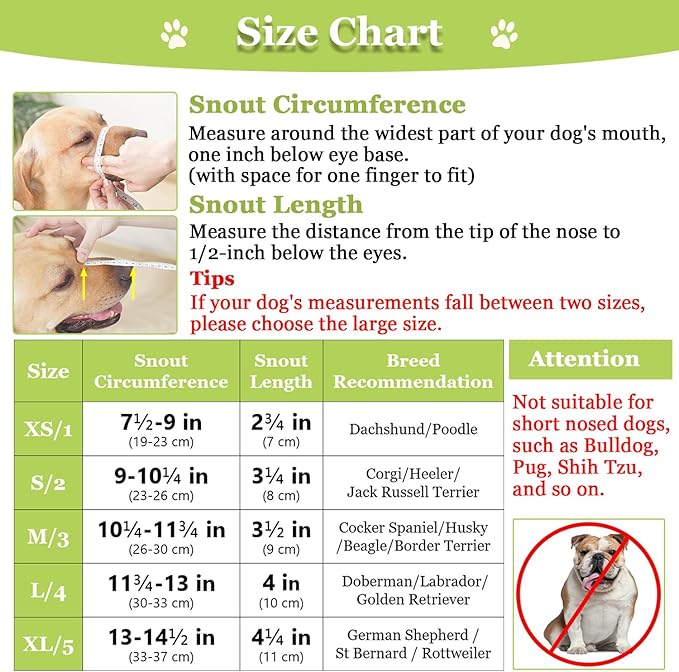 Dog Muzzle, Printed Basket Muzzle for Small Medium Large Dogs Dachshund, Beagle, German Shepherd, Breathable Pet Muzzles to Prevent Biting Chewing Scavenging, Allows Panting and Drinking-Mewly Pet