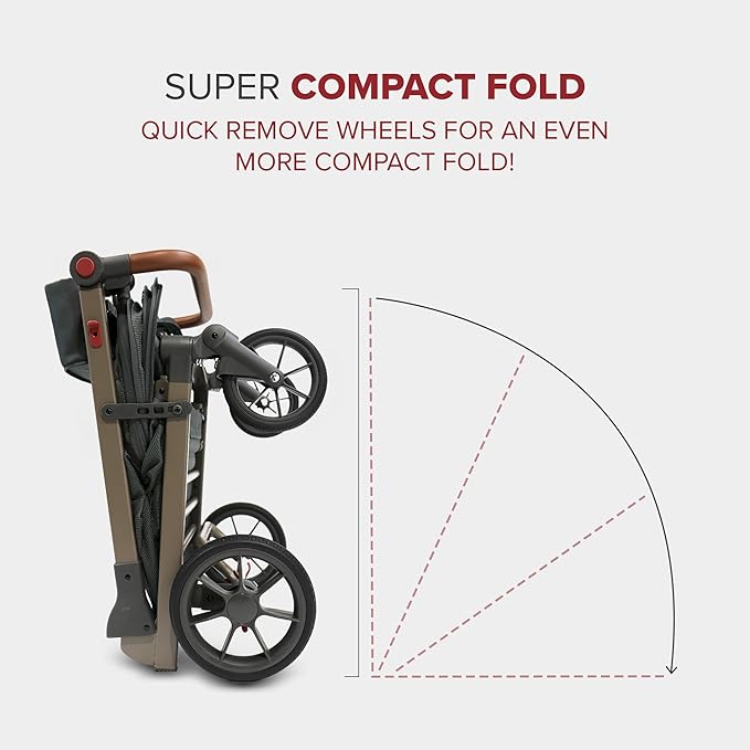 Pet Foldable Cart - Luxury Cat & Dog Stroller with Extra Large Shopping Basket, Cup Holders, & Ventilated Canopy - Easy Fold Pet Stroller for Cats & Dogs-Mewly Pet