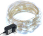 100 LEDs Cold White Color String Lights Plug-in Silver Wire Indoor and Outdoor 32 Feet Firefly Starry Fairy Lights for DIY, Christmas, Holidays, Party, Bedroom and Centerpieces