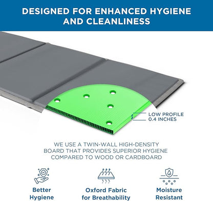Meliusly Premium 10mm Bunkie Board Full Size (54x75'') Patent Pending Low Profile Bed Board Design - Breathable, Noise Minimizing, Moisture Resistant Bunkieboards, Low Profile Bed Support
