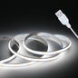 Led Strip Lights, 5V USB LED Lighting COB Short LED Strip Light White Flexible Not Dimmable led Light for Display Cabinet, Living Room,DIY Home COB Lighting Decor tv Lights (3.28FT 6500K)