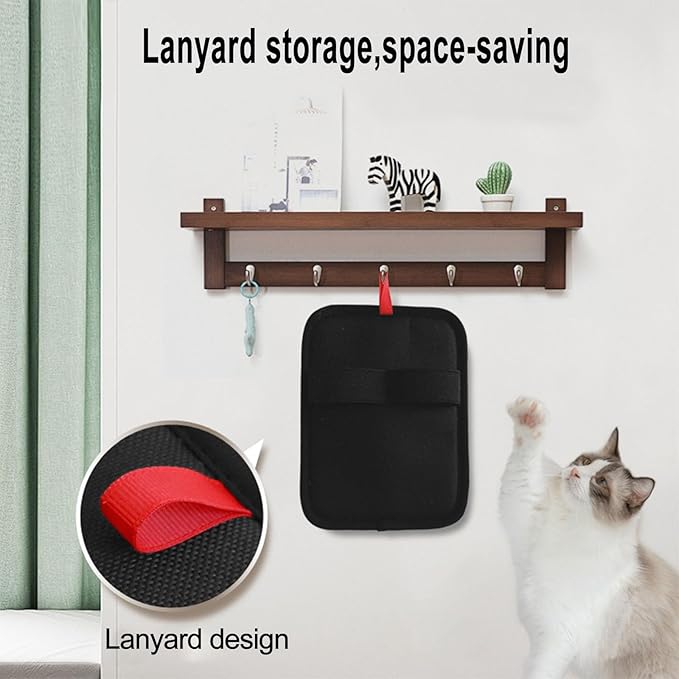 Pet Hair Removal Glove, Electrostatic Pet Hair Removal Gloves, Washable Reusable Dogs Cats Hair Gloves for Furniture, Bed, Sheets, Couch, Clothes, Carpet, Car Seat, Pet Grooming, Curtain 2PCS-Mewly Pet