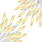 Dazzle Bright Warm White Christmas Mini String Lights, 2 Pack Total 60FT 300 Incandescent White Wire Fairy Lights, Waterproof Christmas Decorations for Indoor Outdoor Party Garden Yard Decor