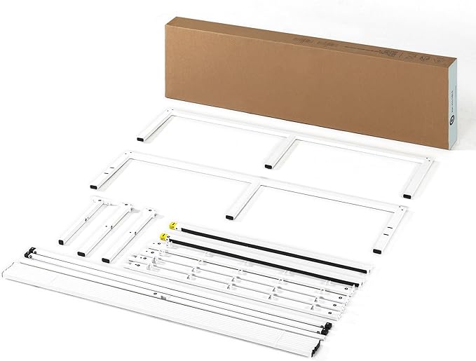 Best Price Mattress 16 Inch Metal Platform Bed Frame, Heavy Duty Steel Slats, White, Twin