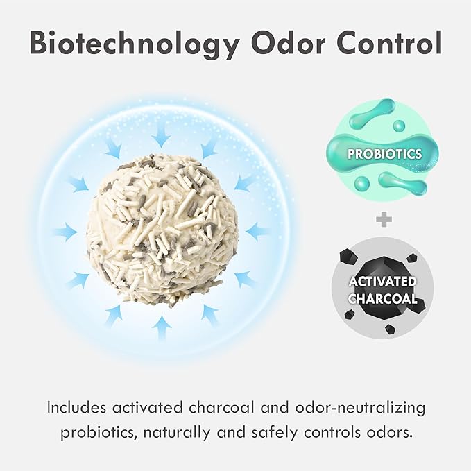 Lady N Pellet Tofu Cat Litter, Strong Clumping Ultra Absorbent, Dust-Free Low Tracking, Enviro-probiotic and Activated Carbon for Odor Control 9lb (1 Pack Unscented)-Mewly Pet