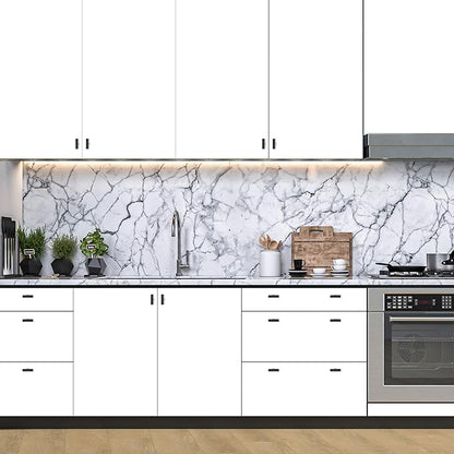 20 Pack Black Cabinet Knobs - Sqaure Bar Cabinet Pulls Matte Black Knobs for Kitchen Drawer Stainless Steel Dresser Pulls for Kitchen Hardware 2in Length Single Hole