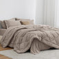 Love's cabin Full Comforter Set Burlwood, 7 Pieces Full Bed in a Bag, All Season Full Bedding Sets with 1 Comforter, 1 Flat Sheet, 1 Fitted Sheet, 2 Pillowcase and 2 Pillow Sham