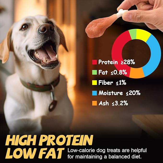 ASMPET Dog Treats Chews Rawhide Free Real Chicken Calcium Bone Snacks, Teeth Clean Breath Fresh Dog Training Treats-Mewly Pet