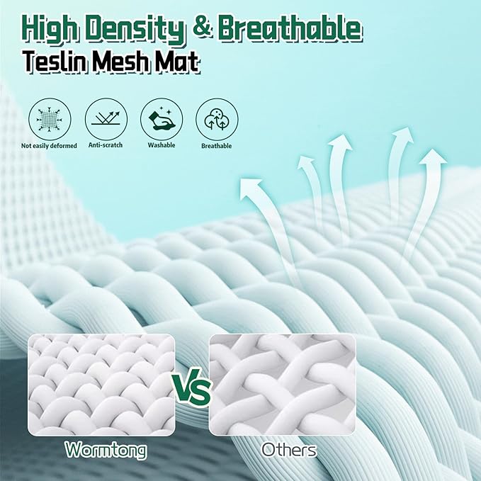 Elevated Outdoor Dog Bed with Canopy & Adjustable Feet - Larger Shade for Camping, Backyard & Patio-Mewly Pet