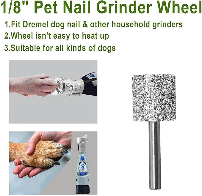Diamond Dog Nail, 1/8'' Nail Tool for Dogs, for Animals Nail Care & Home Grinder Tools for Dogs and Animals-Mewly Pet