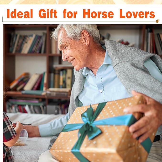 Abbylike 12 Pieces Horse Grooming Kit Racing Festival Tack Room Supplies Horse Brush Sets Equine Care Cleaning Kit Shedding Grooming Massaging Tools(Orange)-Mewly Pet