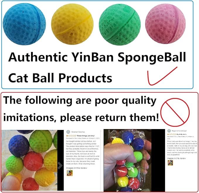 YnFag Foam Soccer Balls - Cat Toys for Indoor Cats (24 Pcs Individual Color Balls)-Mewly Pet