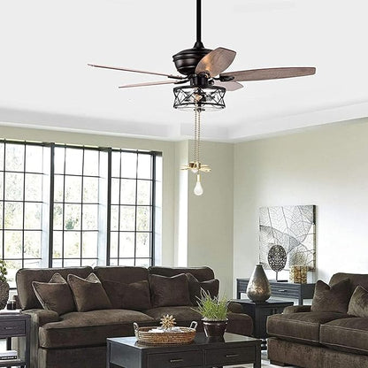 Ceiling Fan Pull Chain, 13.6 Inches Fan Pulls Set with Connector, 2 PCS Beaded Ball Fan Pull Chain- Brass
