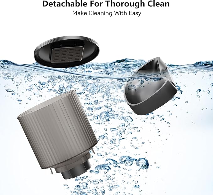 Automatic Cat Feeder: 4L Timed Cats Food Dispenser Programmable 1-6 Meal for Cat and Small Medium Dog- Auto Pet Feeder Easy to Set Up Dual Power Supply with Desiccant Bag| Detachable Washable-Mewly Pet