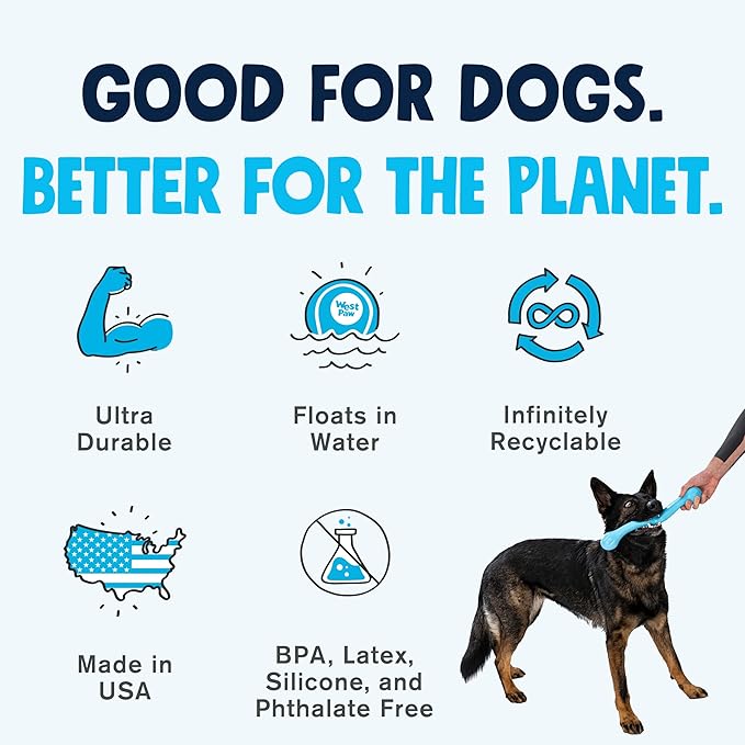 WEST PAW Zogoflex Echo Zwig Squeezy Dog Fetching Stick – Bouncy, Hollow, Squishy Interactive Toy for Puppies, Large Dogs – Floatable Stick, Lightweight Chewy Toy for Catch – 13.75” Dandelion Yellow-Mewly Pet