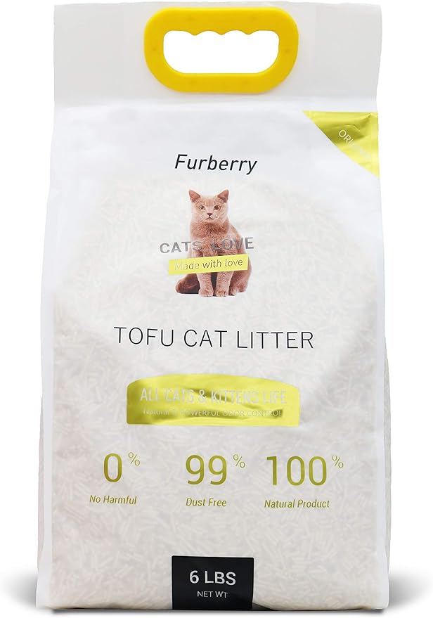 Natural Soy Litter, Tofu Cat Litter - Clumping, Flushable, Ultra Absorbent and Fast Drying - Zero Dust, Low Tracking - Unscented, 2 Pack-Mewly Pet