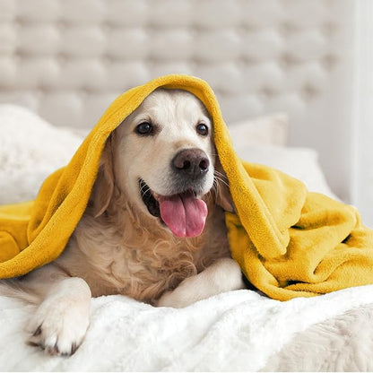 BEDELITE Fleece Blanket Yellow Throw Blanket for Couch & Bed, Luxury Plush Cozy Fuzzy Blanket 50" x 60", Super Soft Warm Lightweight Throw Blanket for Travel Camping