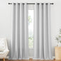 RYB HOME Sheer Linen Curtains - Soft Airy Vintage Flax Linen Fabric Soften Light Semi Transparent Drapes Shades for Living Room Farmhouse Boys Girls Bedroom, 2 Panels Set, Dove Grey, W 52 x L 108 inch