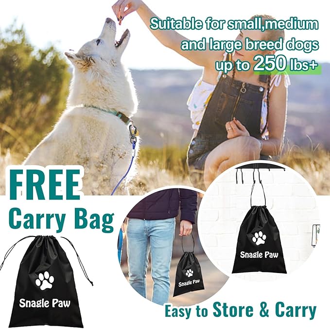 Tie Out Cable for Dogs, 100FT Dog Leads for Yard Chew Proof, Heavy Duty Dog Tie Out Cable for Large Dogs Up to 250lbs, Durable Dog Runner for Yard or Camping-Mewly Pet