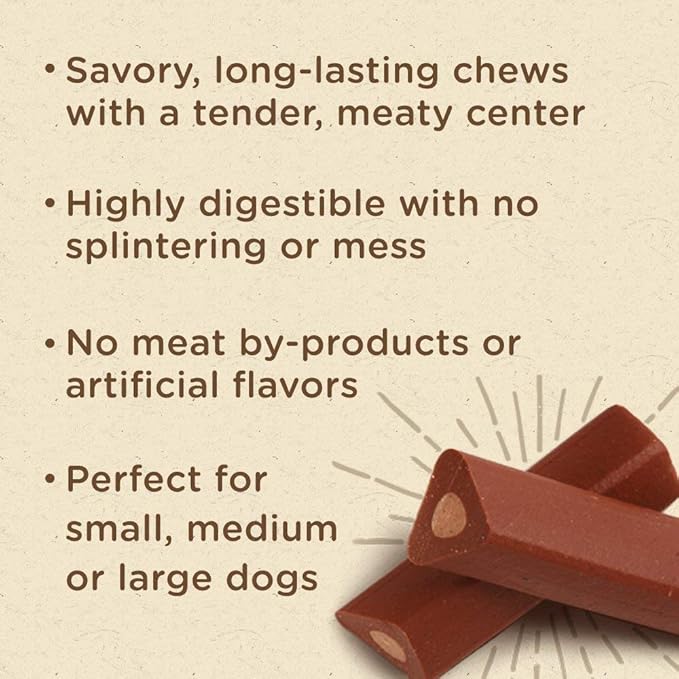 Rachael Ray Nutrish Dog Chews Soup Bones With Real Beef & Barley, 24 Dog Treats-Mewly Pet