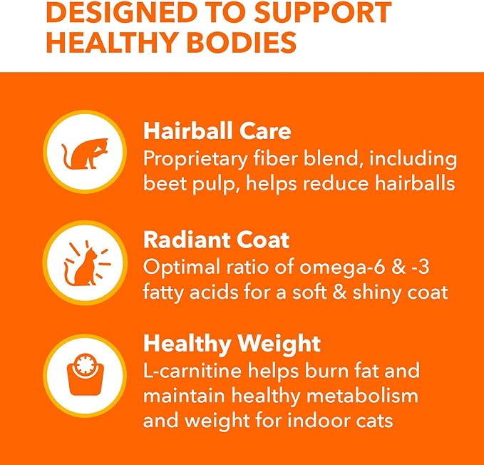 IAMS Proactive Health Indoor Weight Control & Hairball Care Adult Dry Cat Food, Salmon Recipe, 3.5 lb. Bag-Mewly Pet