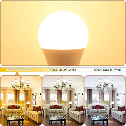 comzler Ceiling Fan Light Bulbs E12 Small Base, A15 LED Bulb 2700K Soft Warm White Candelabra LED Bulb 6W (60watt Equivalent), Chandelier Light Bulbs CRI85+ 600 Lumens No-Dimmable Pack of 8
