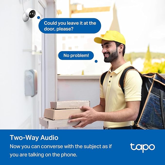 Tapo 2K 3MP Indoor/Outdoor Security Camera - Free Person/Motion/Baby Cry Detection, Color Night Vision, IP65 Weatherproof, SD/Cloud Storage, Works w/Alexa & Google Home, HybridCam (2-Pack)-Mewly Pet
