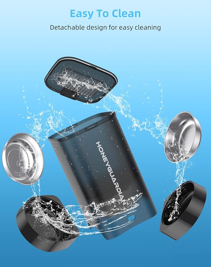 HoneyGuaridan 5L Automatic Cat Feeder for Two Cats, Cat Food Dispenser with Stainless Steel Bowl,Timed Feeder Programmable 1-6 Meals Control, Dual Power Supply,Desiccant Bag Black-Mewly Pet