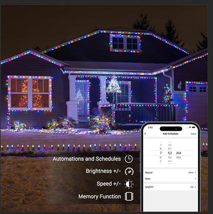 Brizled (Not Connectable Smart C9 Christmas Lights, 39FT 60 LED WiFi Color Changing Christmas Xmas Lights App Control, RGB String Light Work with Alexa Google Home for Indoor Outdoor House Tree Decor