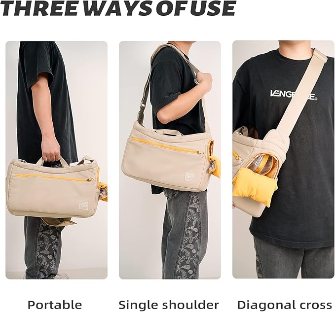 Soft and Comfortable Pet Carrier and Business Backpack with Strong Support - Ideal for Business, Travel, and Outings with Small Dogs and Cats (Kahki,15.7" L x 5.5" W x 9.8" H，up to 16lbs-Mewly Pet